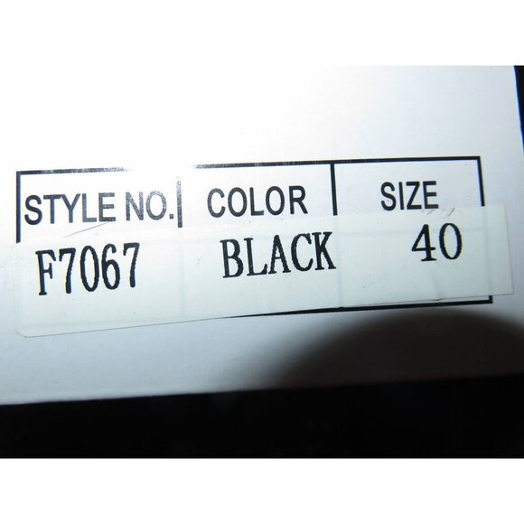 Collexion Italy Black Italian Leather Dress Loafers shoes Size 40 or US 9 - Picture 7 of 9